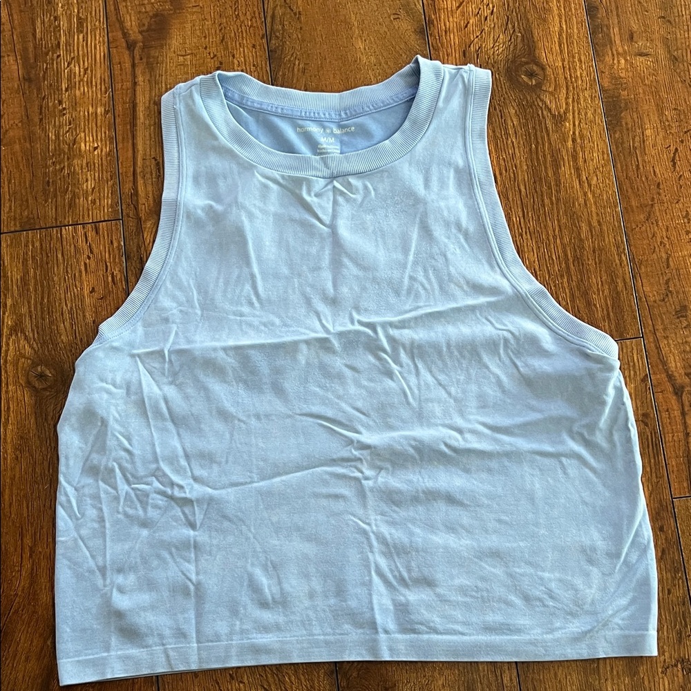 Light Blue Sleeveless Tank Top
